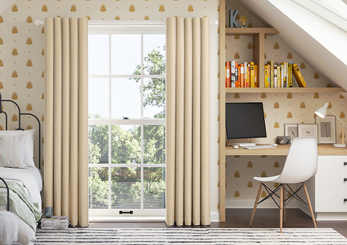 Corrugation, Golden - Made to Measure Curtains - Image 3
